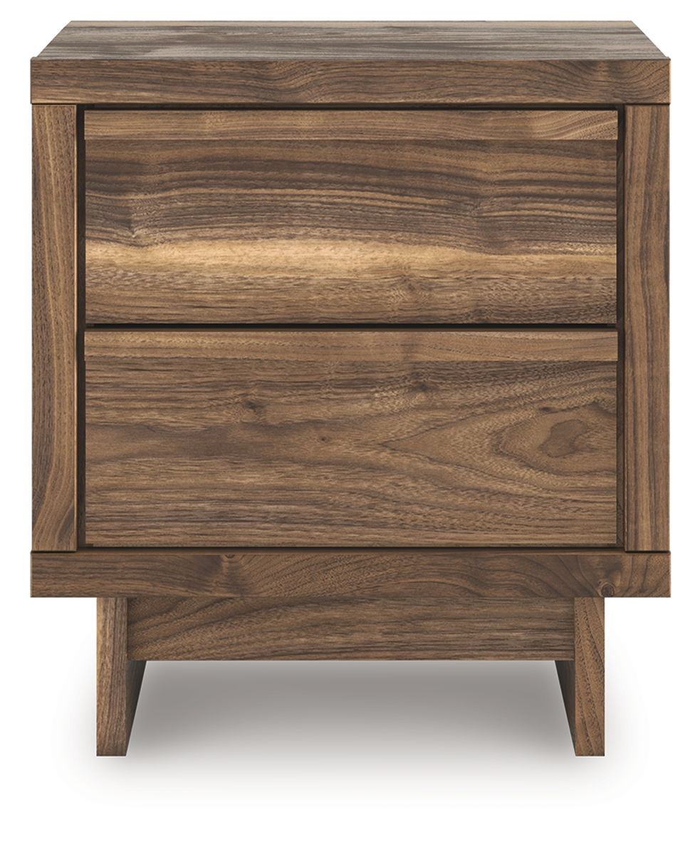 Chirason - Two Drawer Night Stand - Brown - Image 4