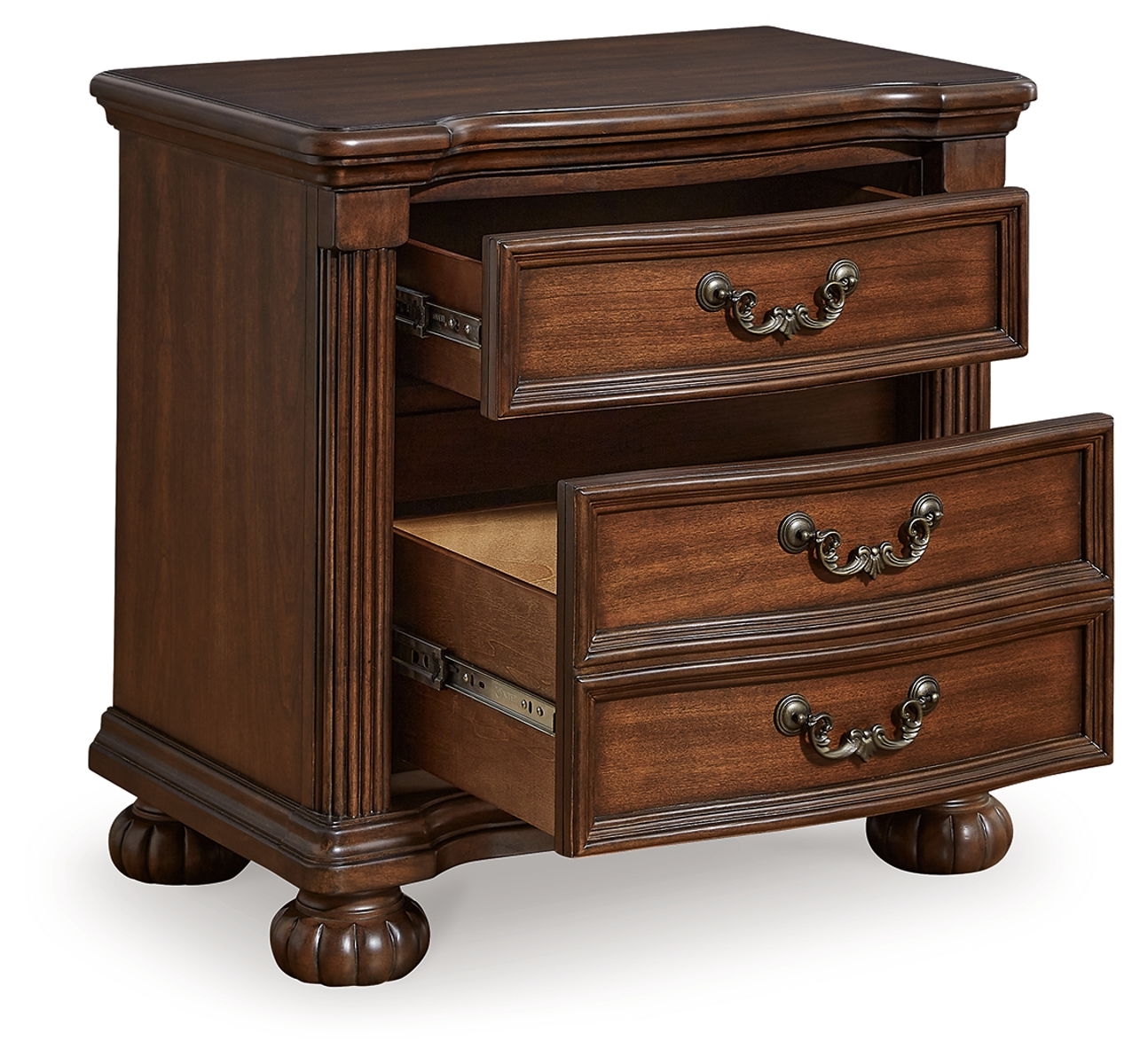 Lavinton - Three Drawer Night Stand - Brown - Image 4