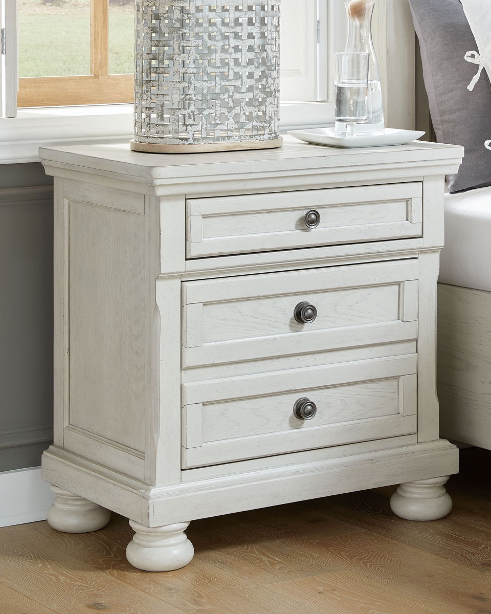 Robbinsdale - Two Drawer Night Stand - Antique White - Image 3