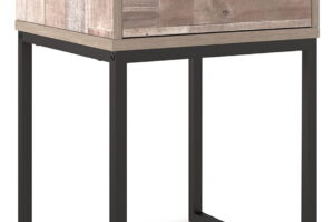 Neilsville - One Drawer Night Stand - Vinyl-Wrapped - Whitewash