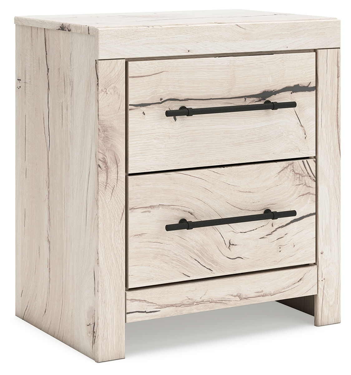 Lawroy - Two Drawer Night Stand - Light Natural - Image 3