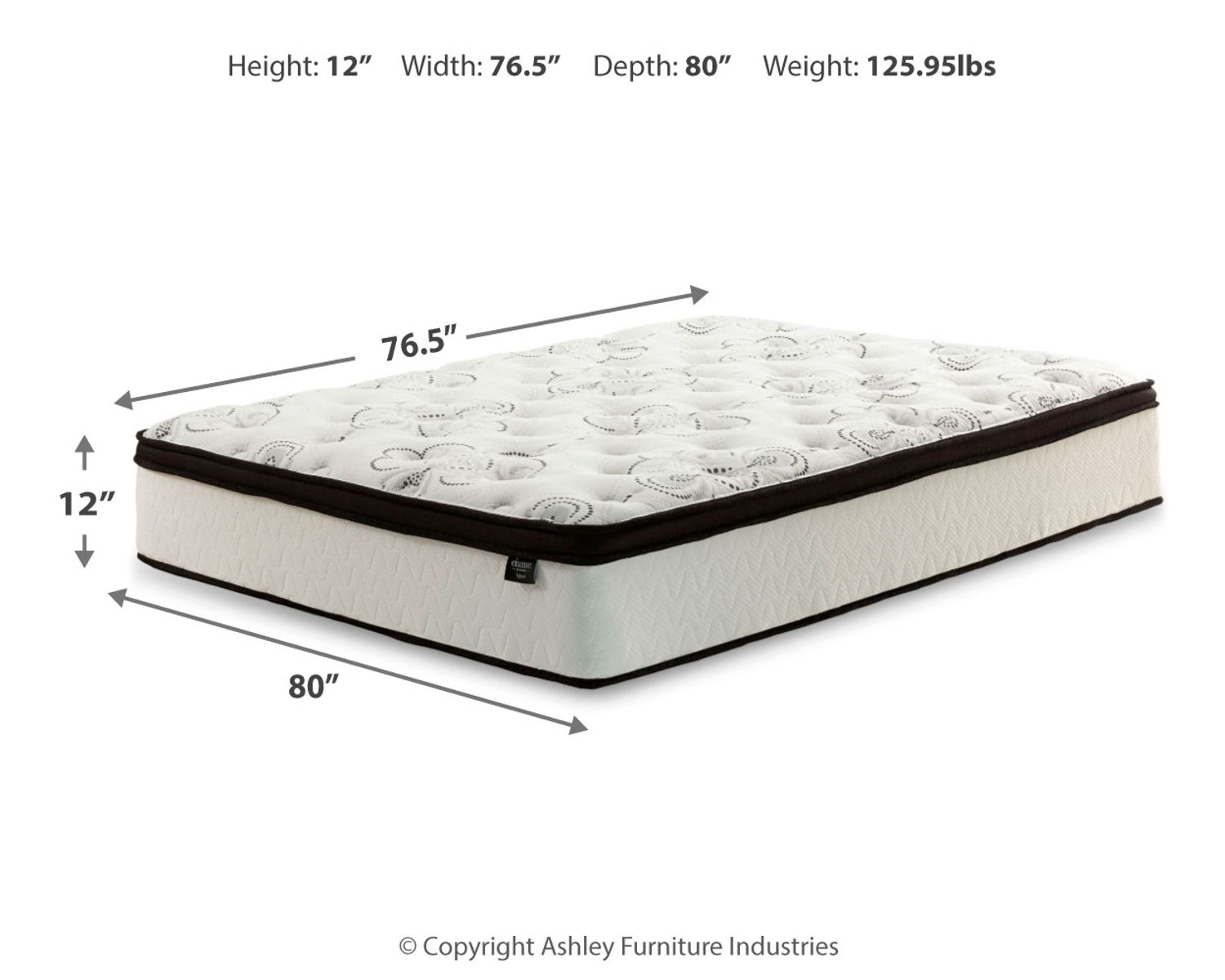 Chime 12 Inch Hybrid - Ultra Plush Hybrid Mattress - Image 11