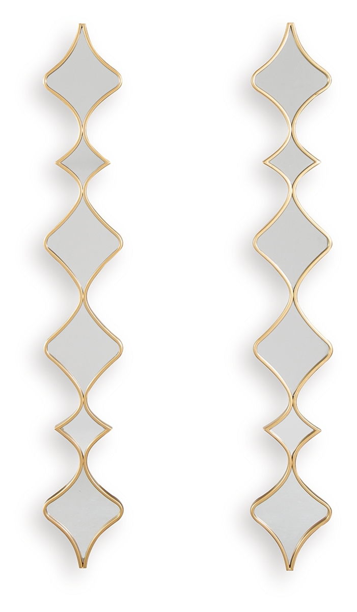 Harriswood - Accent Mirror Set (Set of 2) - Gold Finish