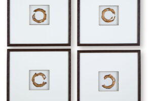 Dallbourne - Wall Art Set (Set of 4) - White / Gold Finish