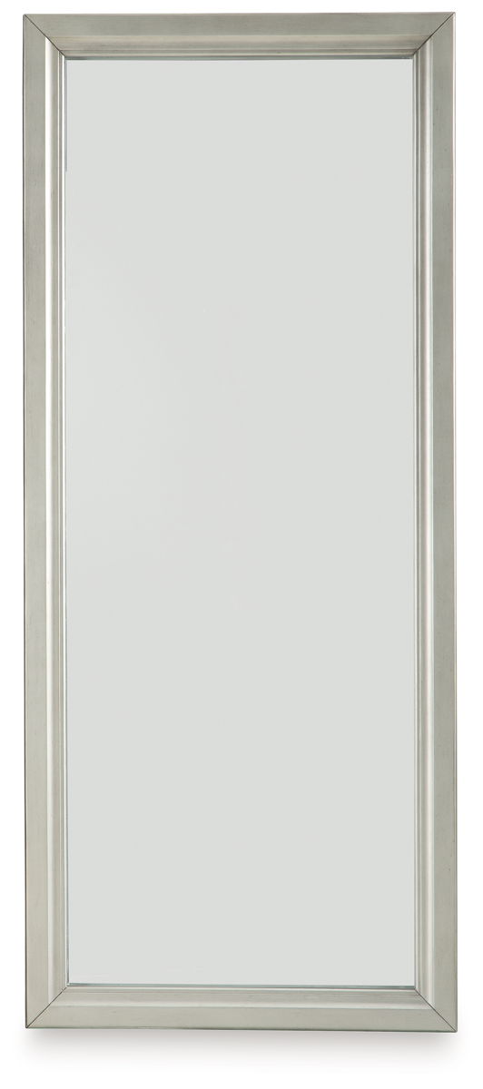 Evesen - Floor Standing Mirror With Storage - Champagne - Image 3