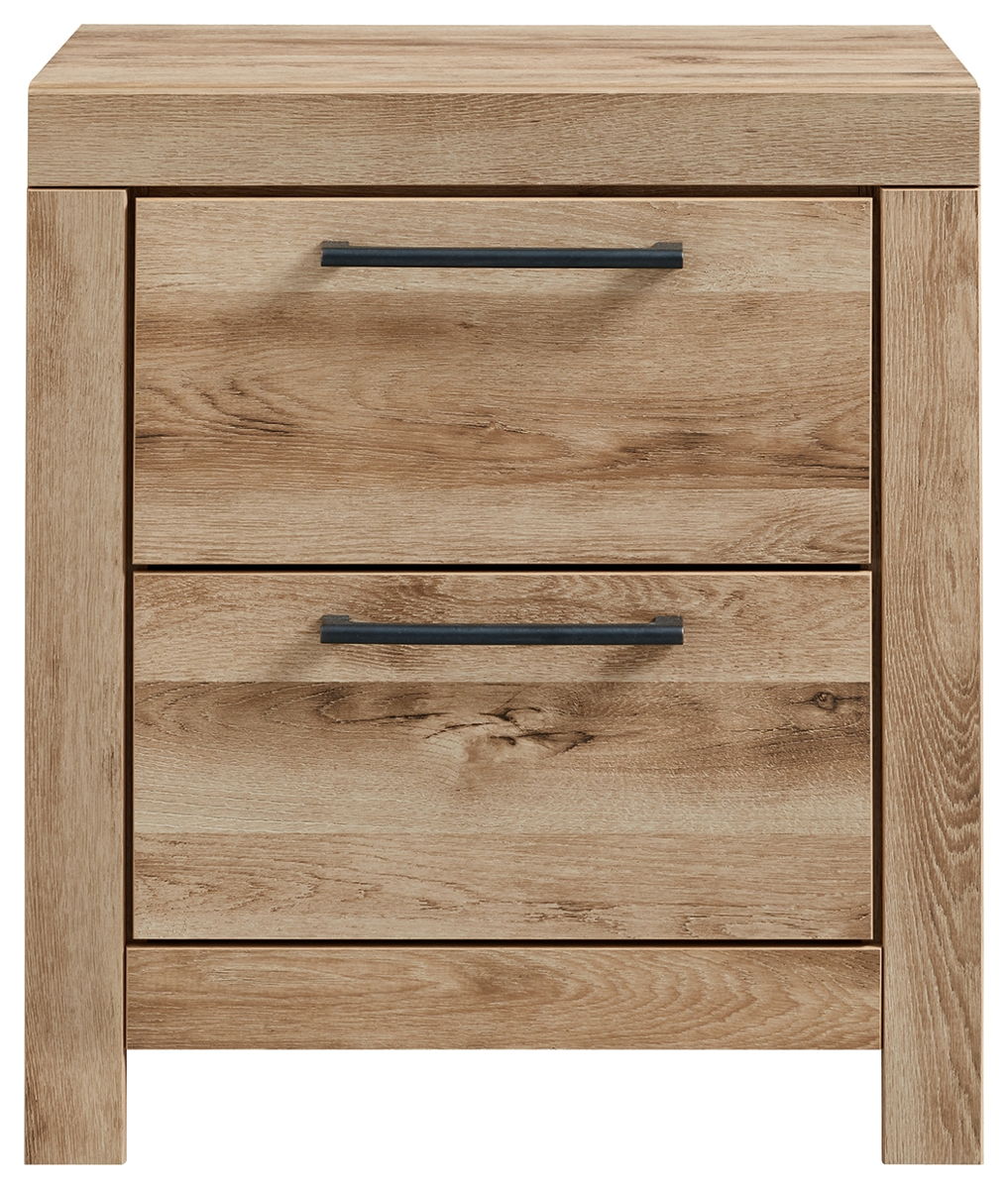 Hyanna - Two Drawer Night Stand - Tan Brown - Image 3