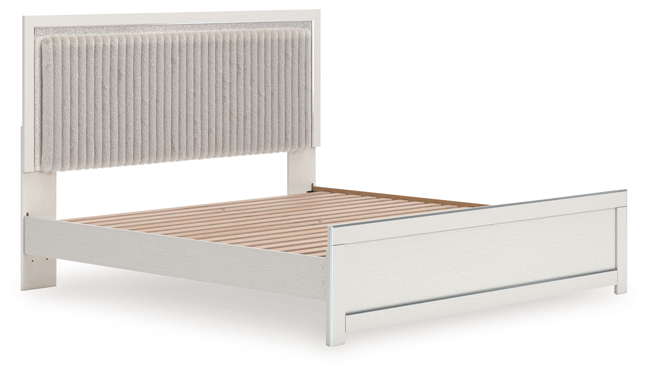 Zuraleus - Upholstered Panel Platform Bed With Roll Slats - Image 7