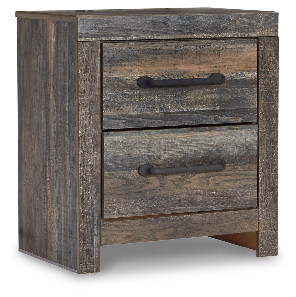 Drystan - Two Drawer Night Stand - Brown / Beige - Image 3