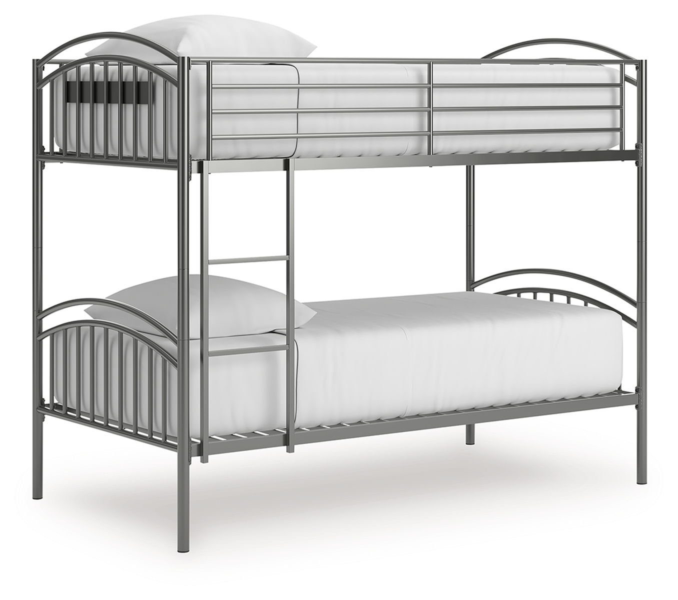 Lanceburg - Twin/Twin Bunk Bed With Ladder - Gray - Image 4