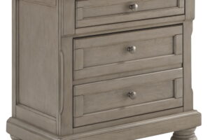 Lettner - Two Drawer Night Stand - Light Gray