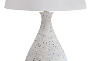 Wyattford - Metal Table Lamp - White / Black