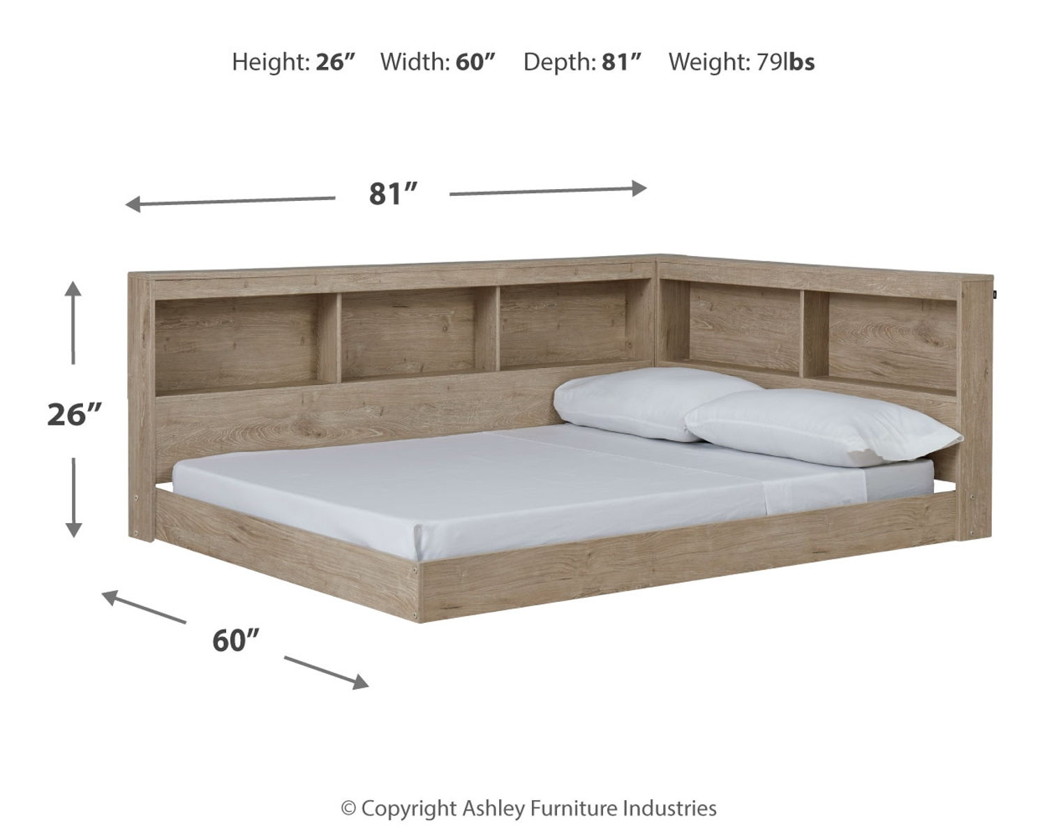 Oliah - Bookcase Storage Bed - Image 6