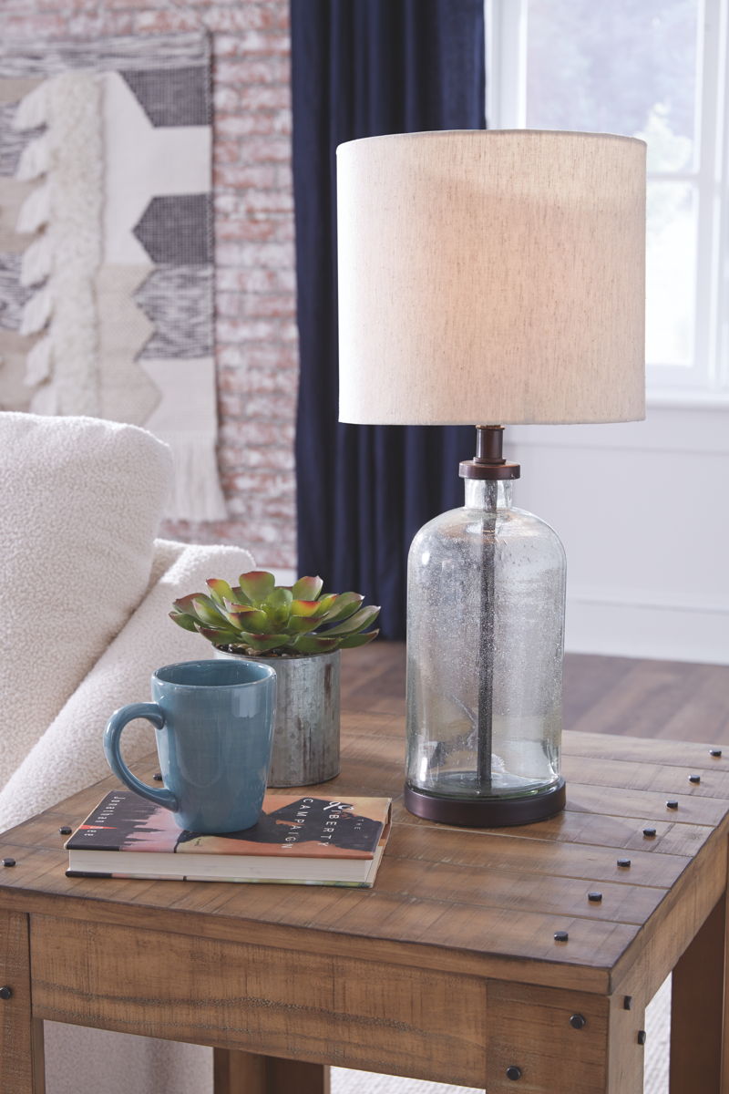 Bandile - Glass Table Lamp - Clear / Bronze Finish - Image 4