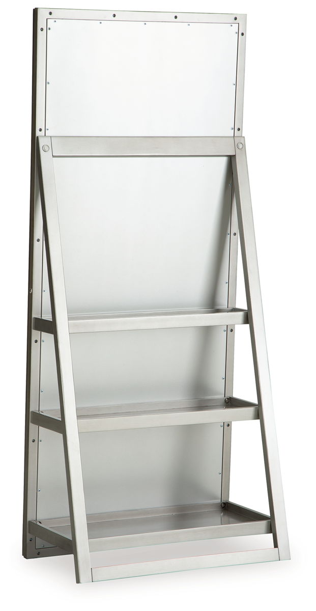 Evesen - Floor Standing Mirror With Storage - Champagne - Image 2