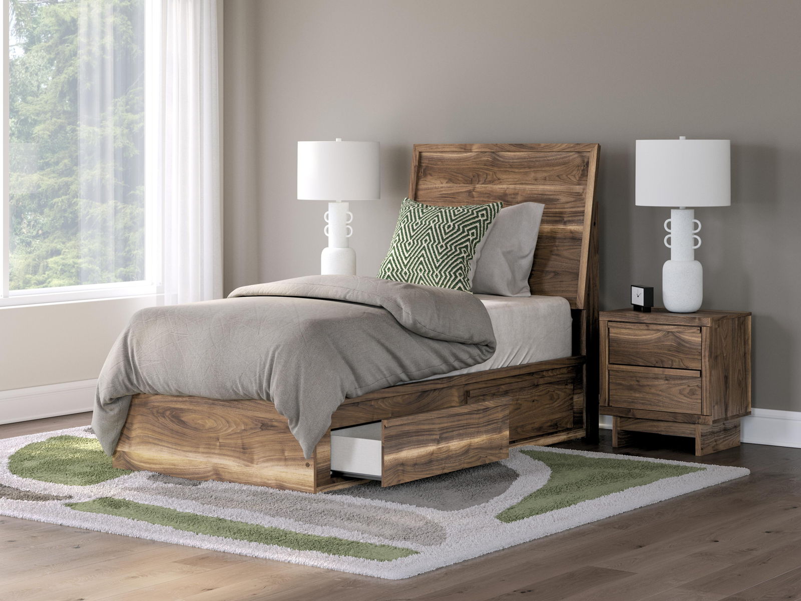 Chirason - Panel Bed With Storage - Image 6