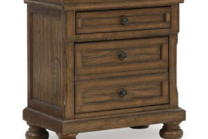 Zackaryn - Two Drawer Night Stand - Warm Brown