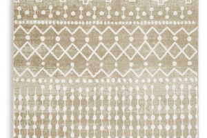 Bunchly - 5' x 7' Rug - Tan / Brown / Cream