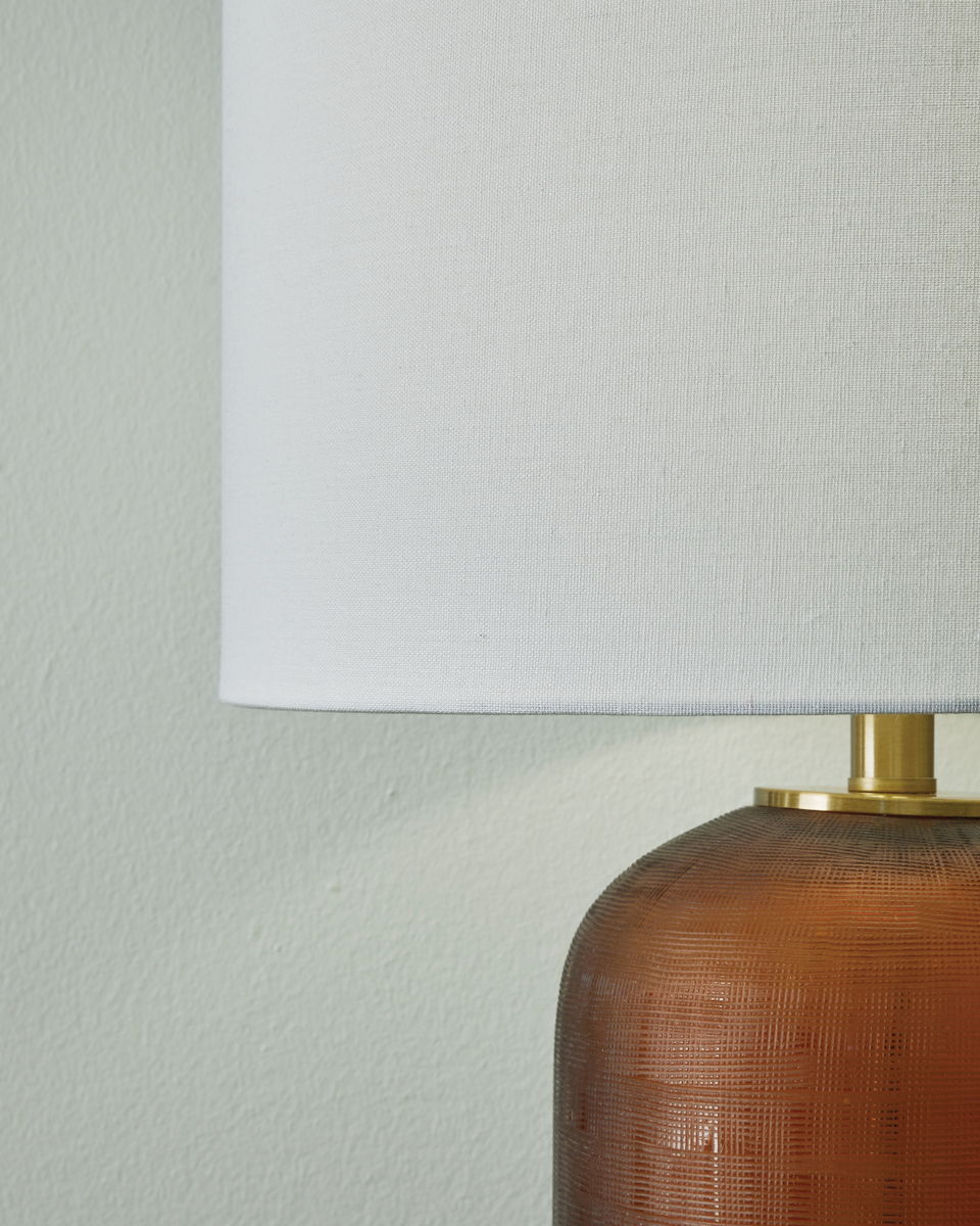 Farberman - Glass Table Lamp - Amber - Image 2