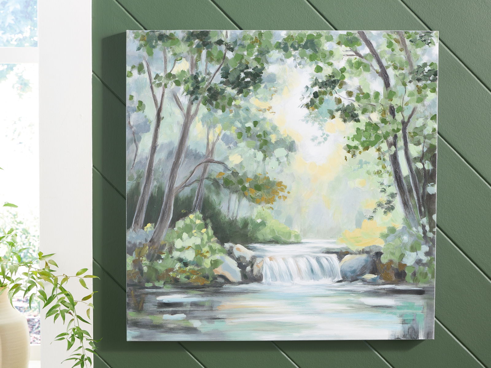 Evermaddick - Wall Art - Green / Gray / White - Image 4