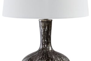 Tenslow - Glass Table Lamp - Antique Black
