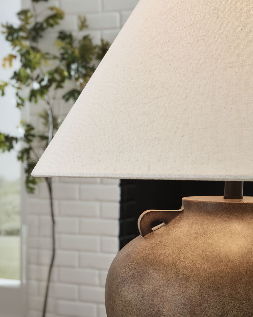 Ferrilby - Poly Table Lamp - Antique Beige - Image 4