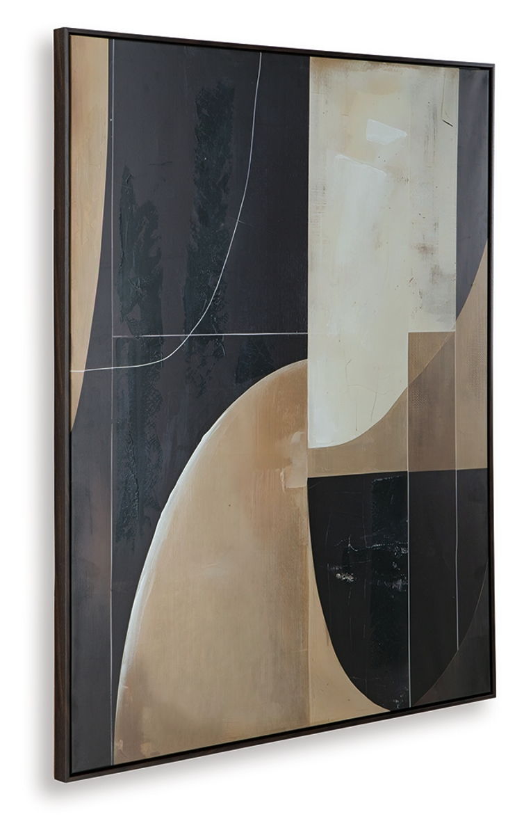 Ewanford - Wall Art - Black / Brown / Tan - Image 2