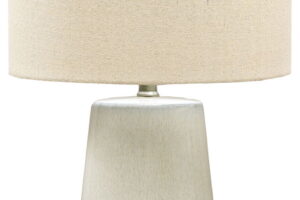Shavon - Ceramic Table Lamp - Beige / White