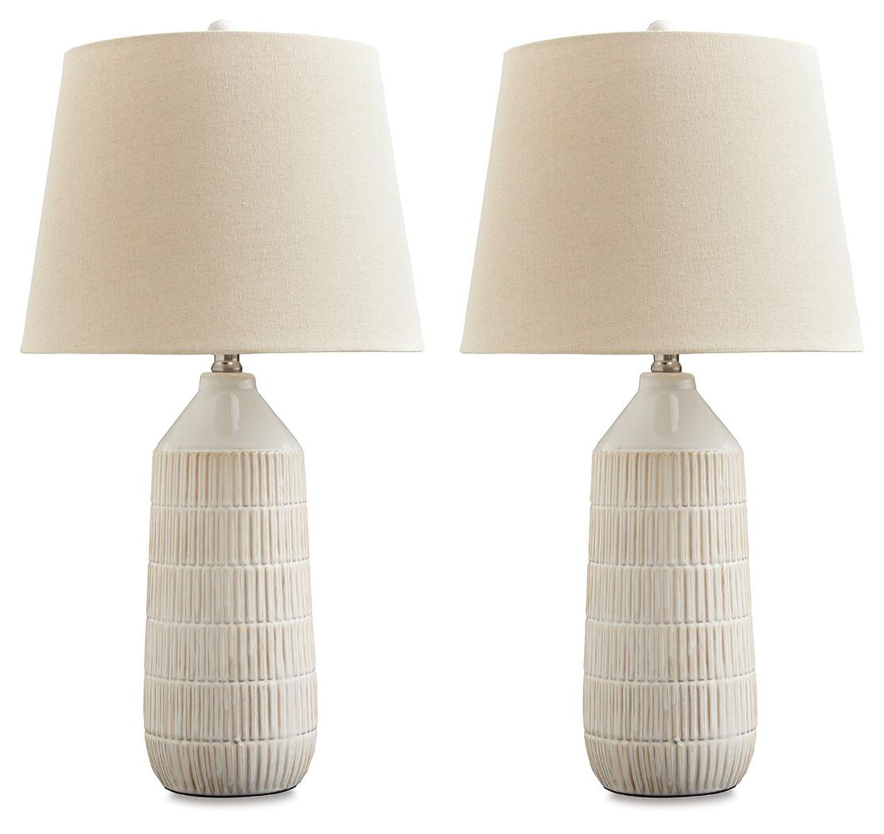 Willport - Ceramic Table Lamp (Set of 2) - Off White