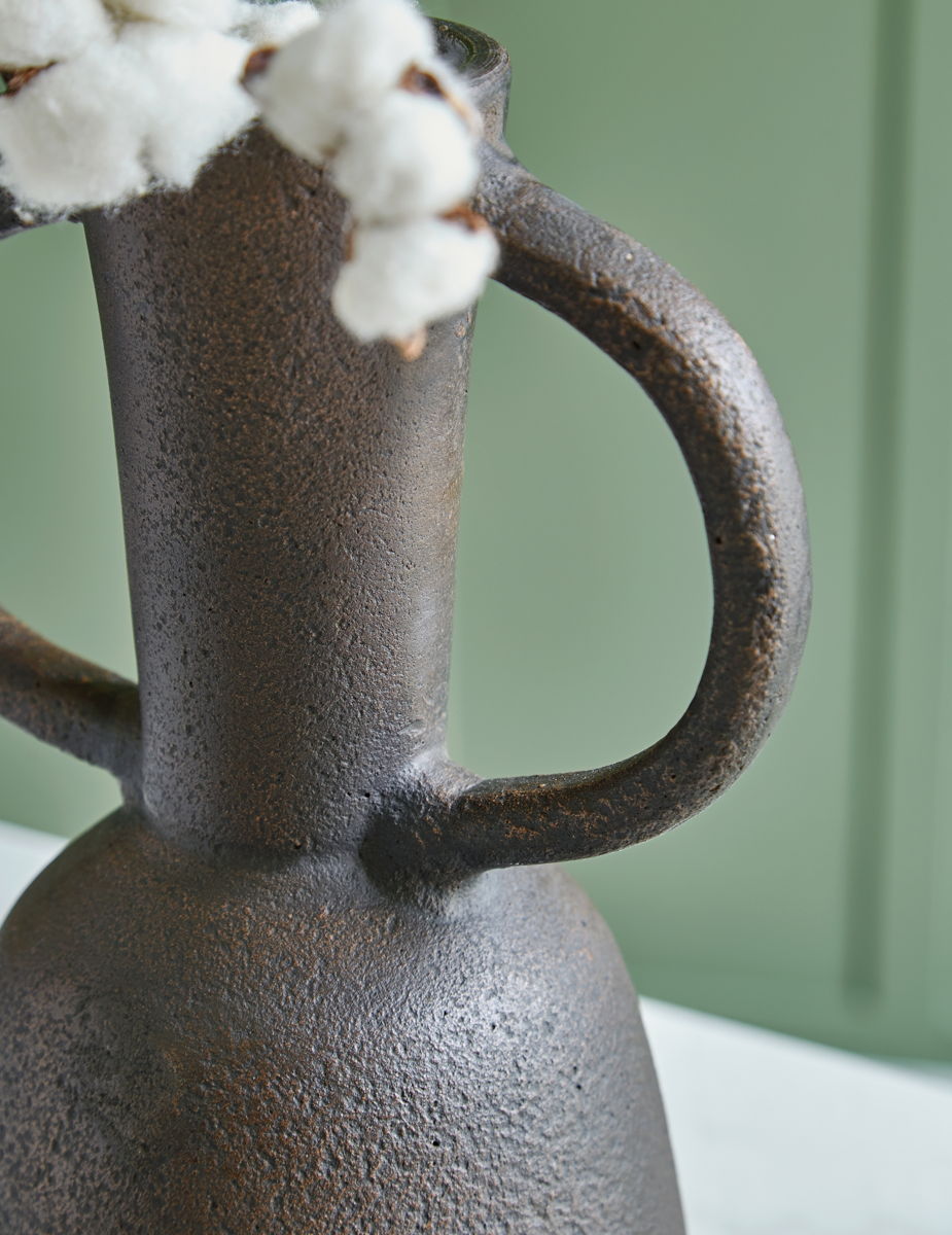 Aadeen - Vase - 14" - Distressed Brown - Image 3
