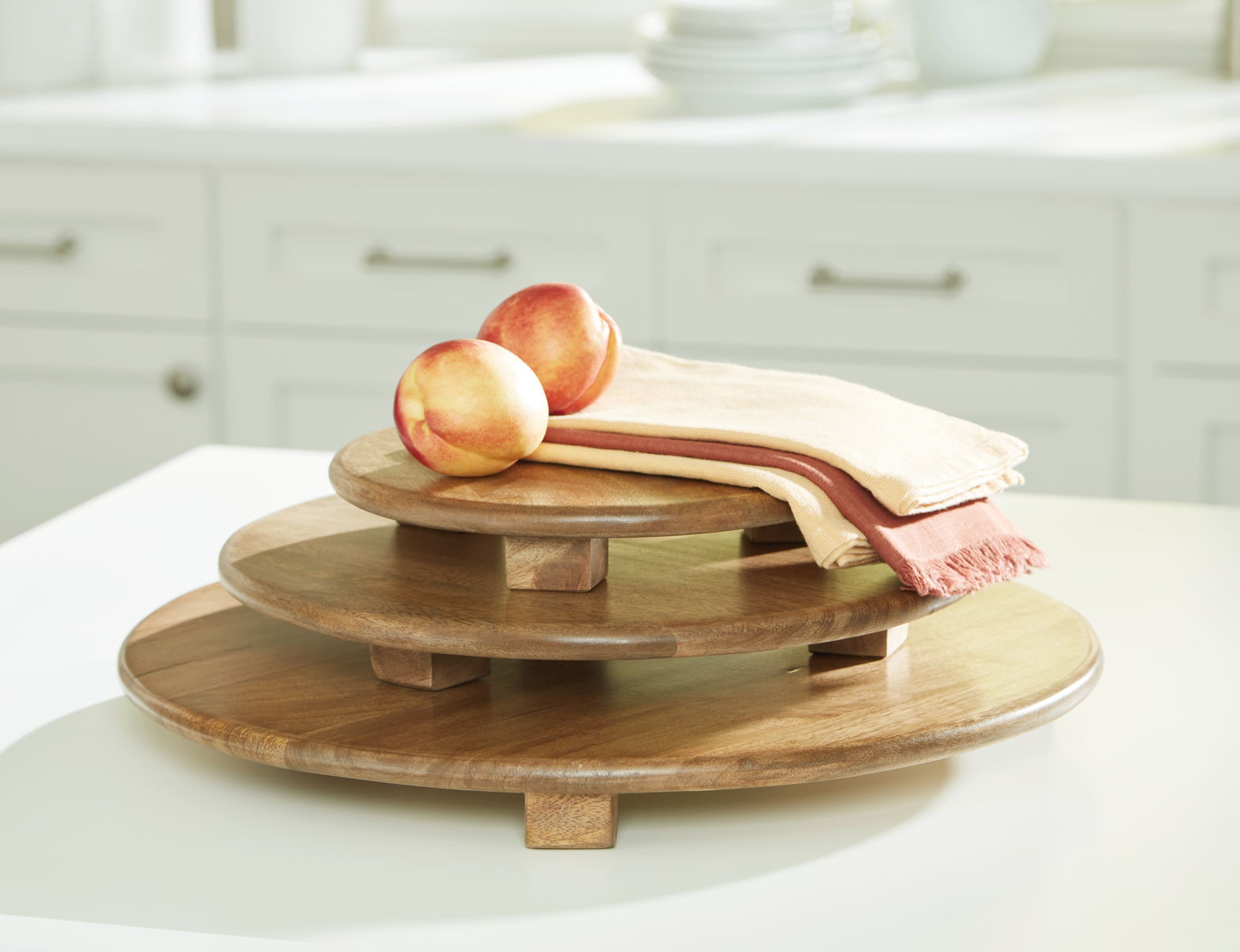 Kaidler - Tray Set (Set of 3) - Brown - Image 2