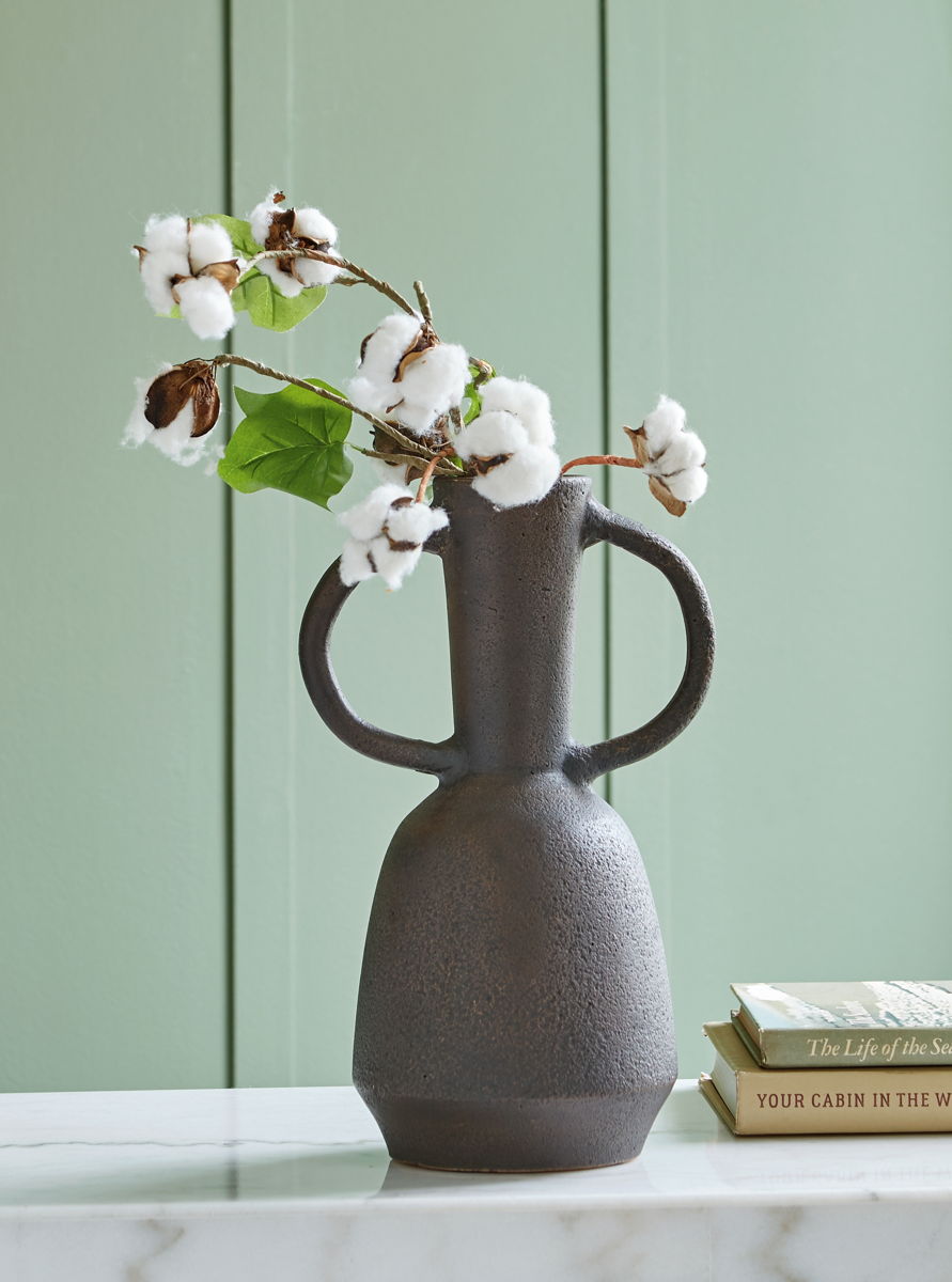 Aadeen - Vase - 14" - Distressed Brown - Image 4