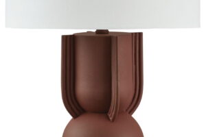 Rowandale - Metal Table Lamp - Brick Red