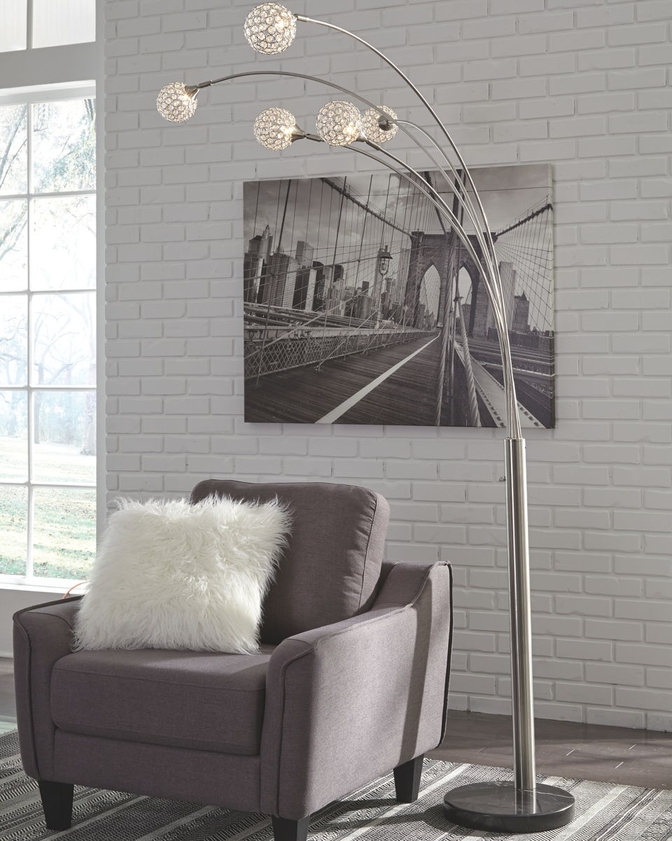 Winter - Metal Arc Lamp - Silver Finish - Image 2