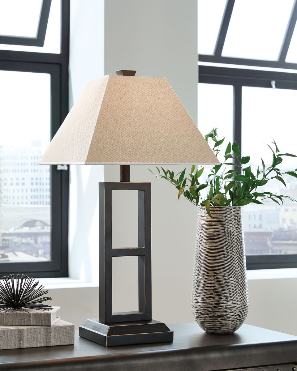 Deidra - Metal Table Lamp (Set of 2) - Black - Image 2
