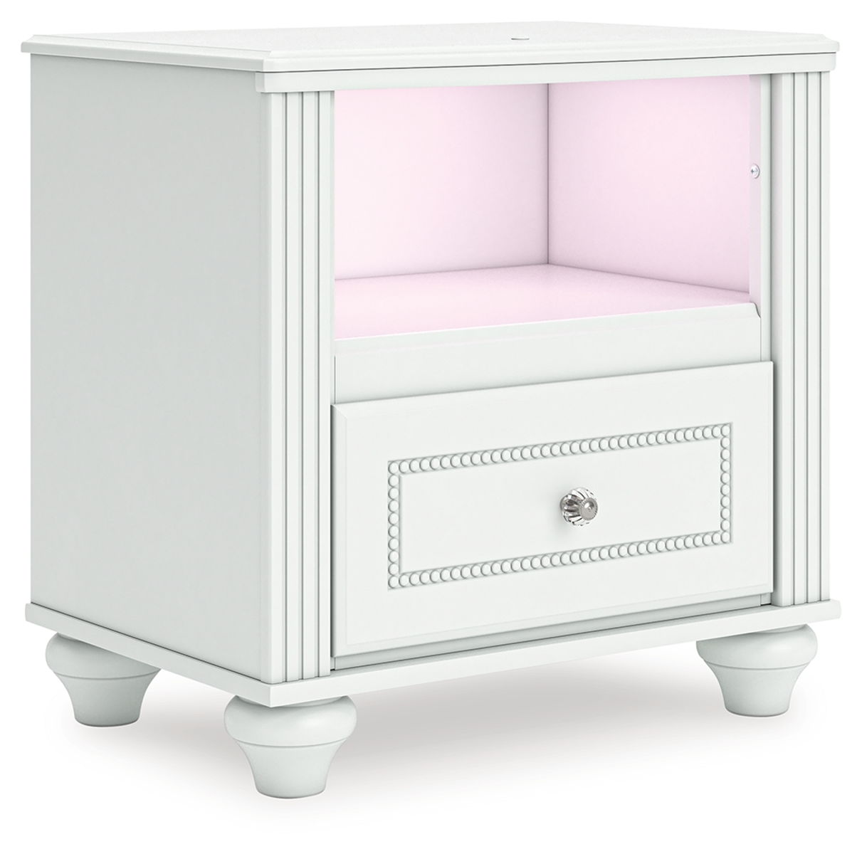 Kozlani - One Drawer Night Stand - White - Image 2