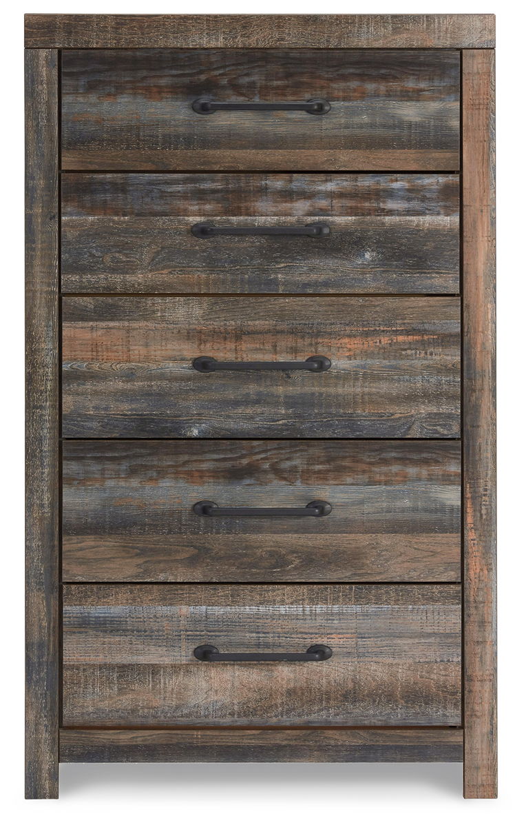 Drystan - Five Drawer Chest - Brown / Beige - Image 2