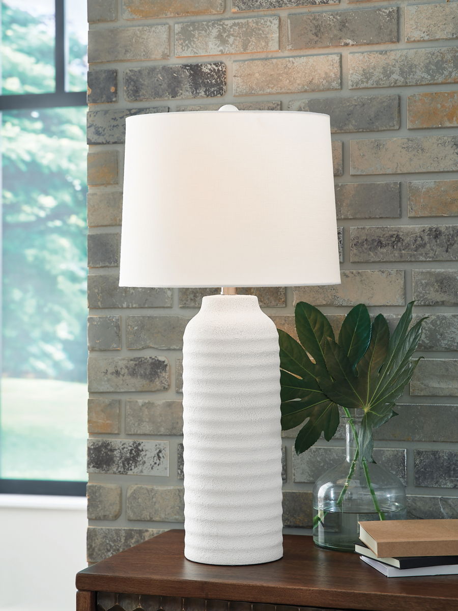 Vauville - Poly Table Lamp (Set of 2) - White - Image 3