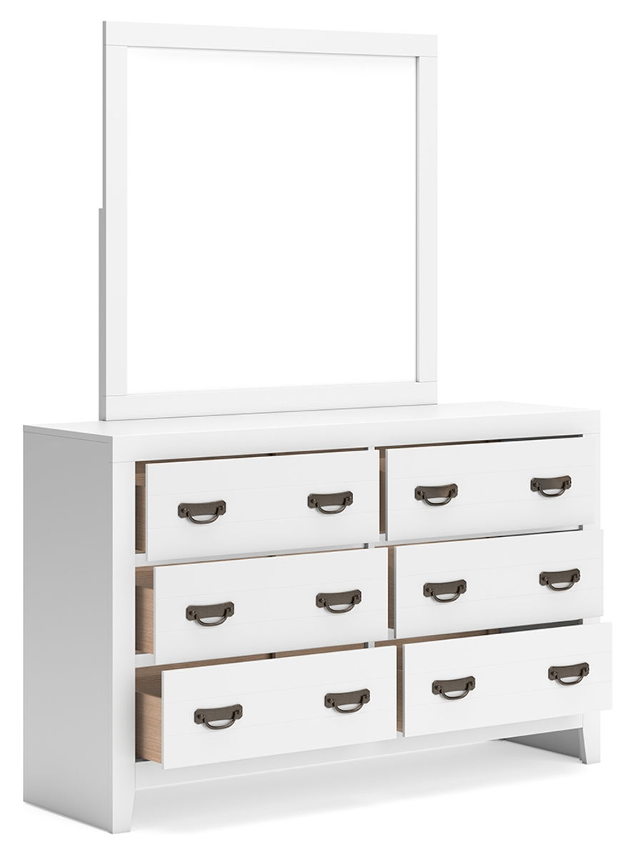 Binterglen - Dresser And Mirror - White - Image 2