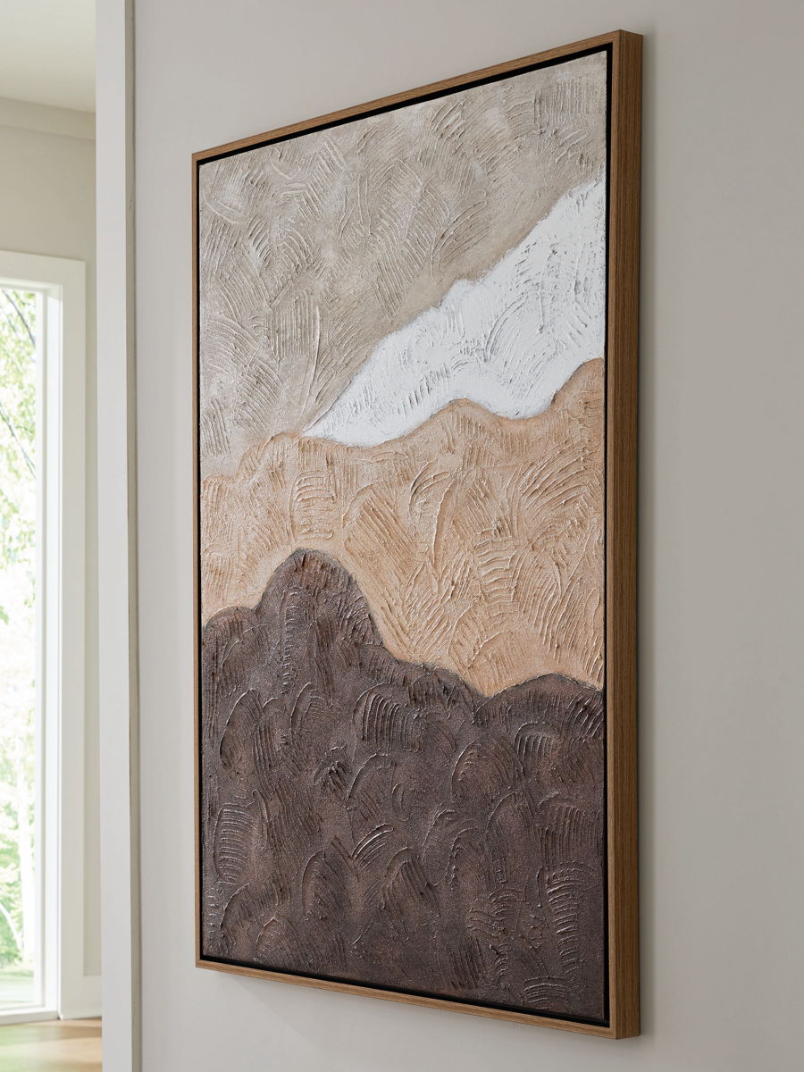 Fanthorne - Wall Art - Tan / Brown / White - Image 2