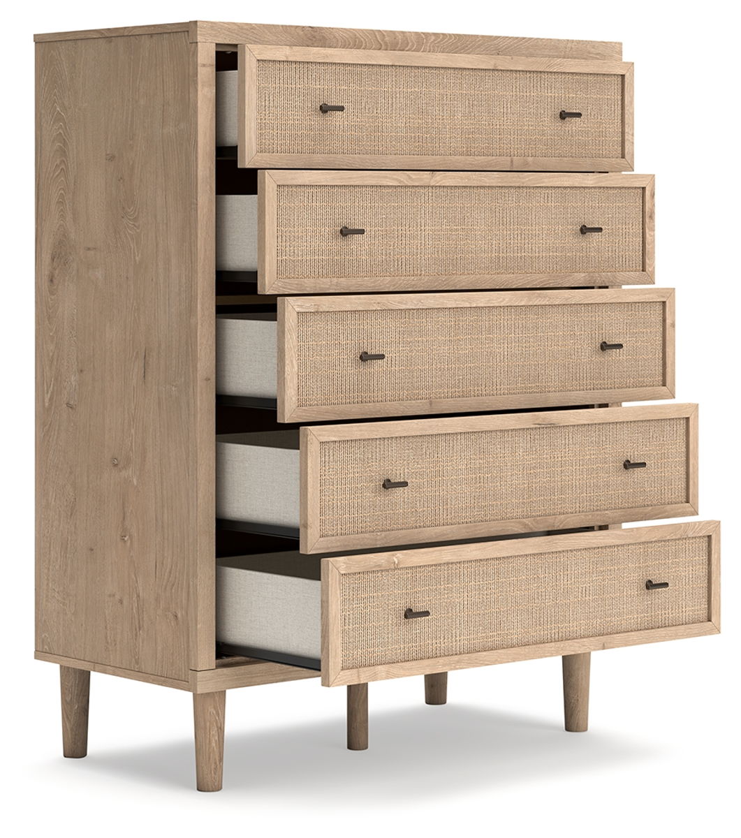 Cielden - Five Drawer Wide Chest - Two-Tone - Image 3
