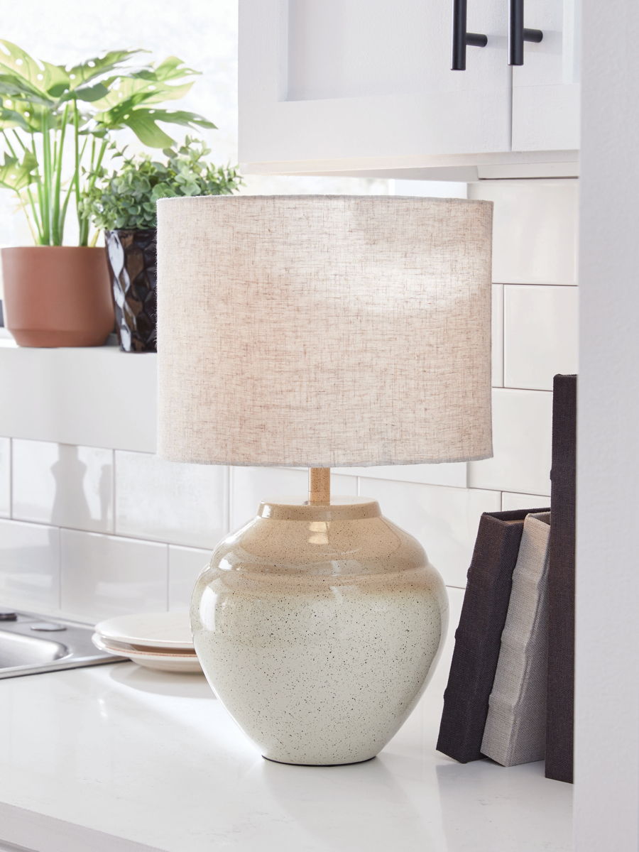 Waldish - Metal Table Lamp - Cream / Beige - Image 3