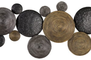 Emsley - Wall Decor - Metallic / Black / Gray