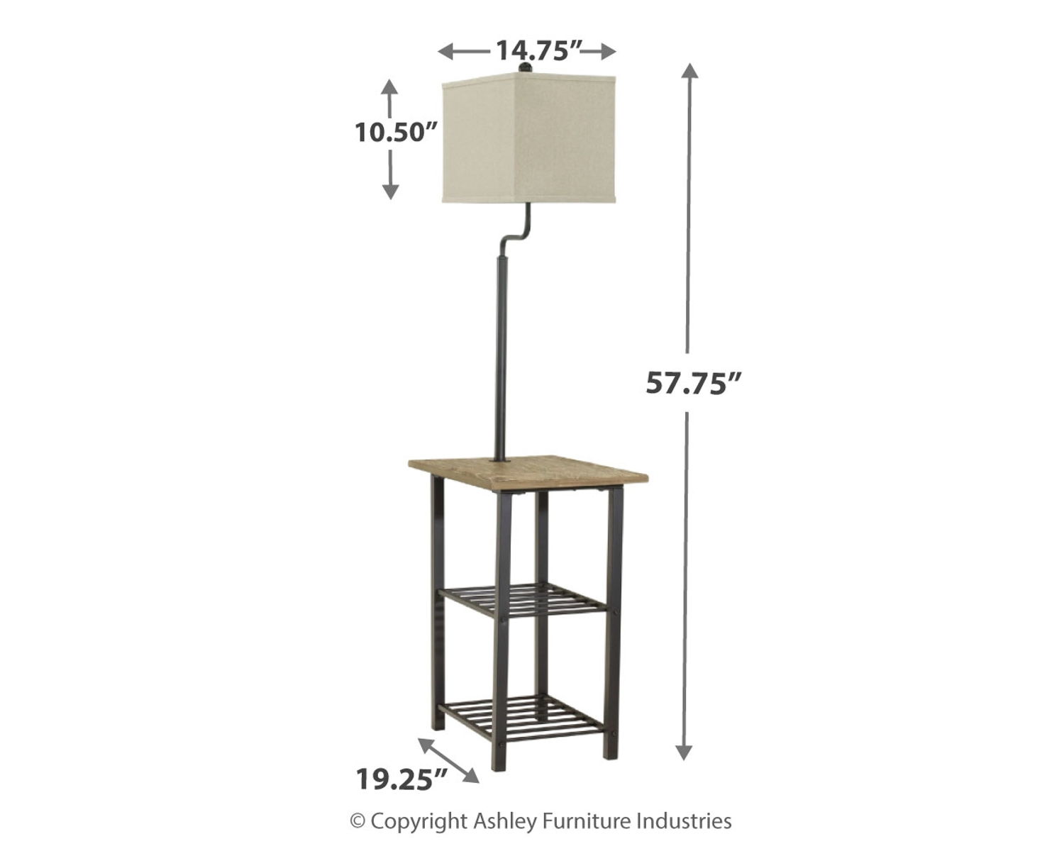 Shianne - Metal Tray Lamp - Black - Image 4