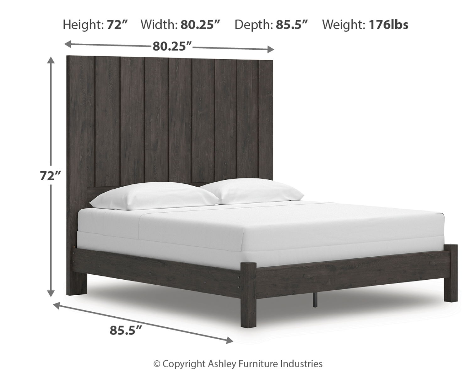 Fraluna - Panel Bed - Image 5