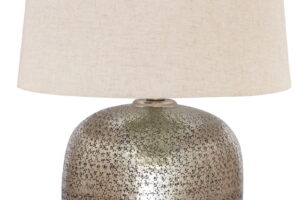 Magalie - Metal Table Lamp - Antique Silver Finish