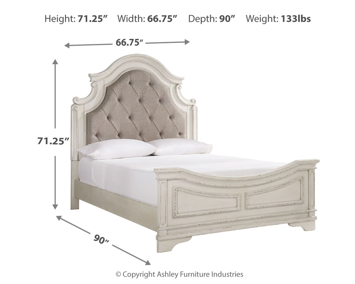 Realyn - Upholstered Panel Bed - Image 3