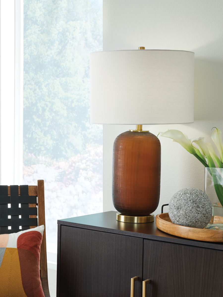 Farberman - Glass Table Lamp - Amber - Image 3