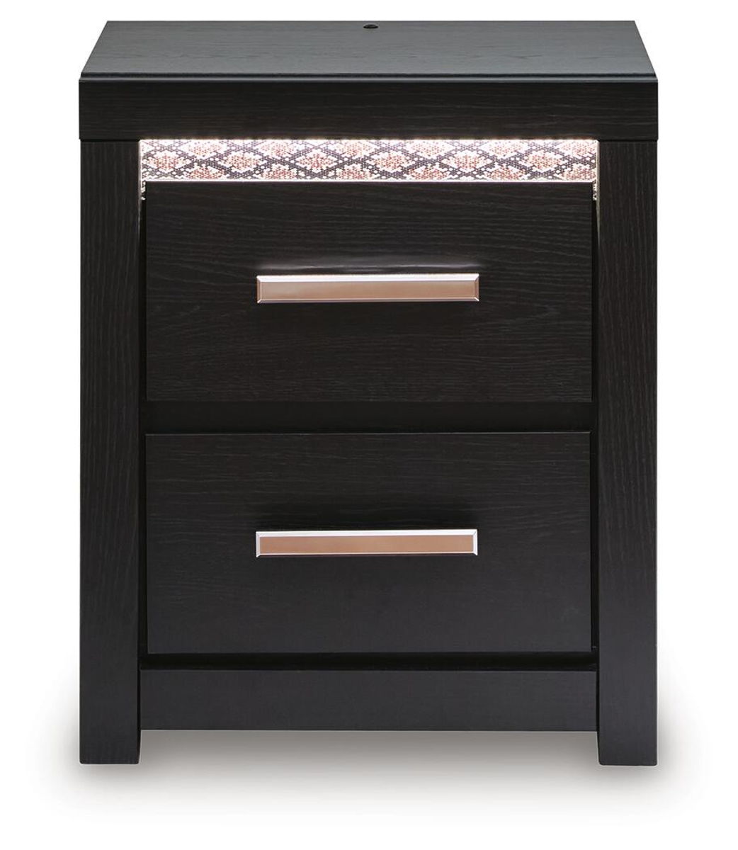 Brizmore - Two Drawer Night Stand - Black - Image 4