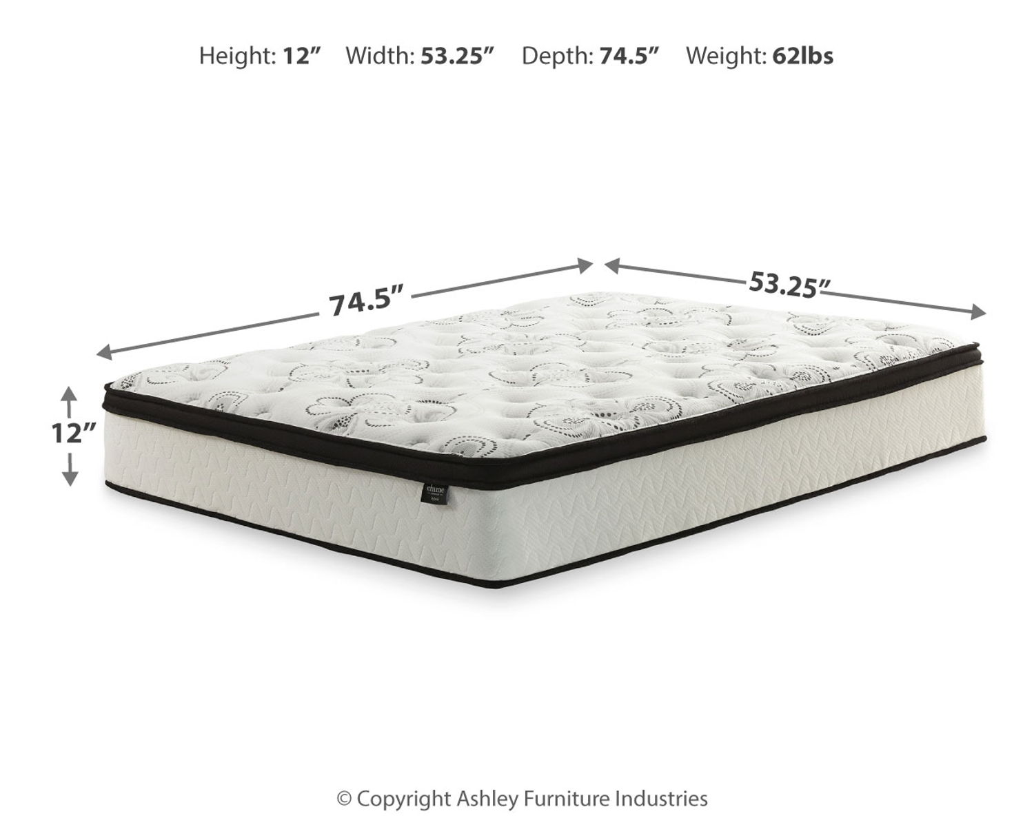Chime 12 Inch Hybrid - Ultra Plush Hybrid Mattress - Image 10