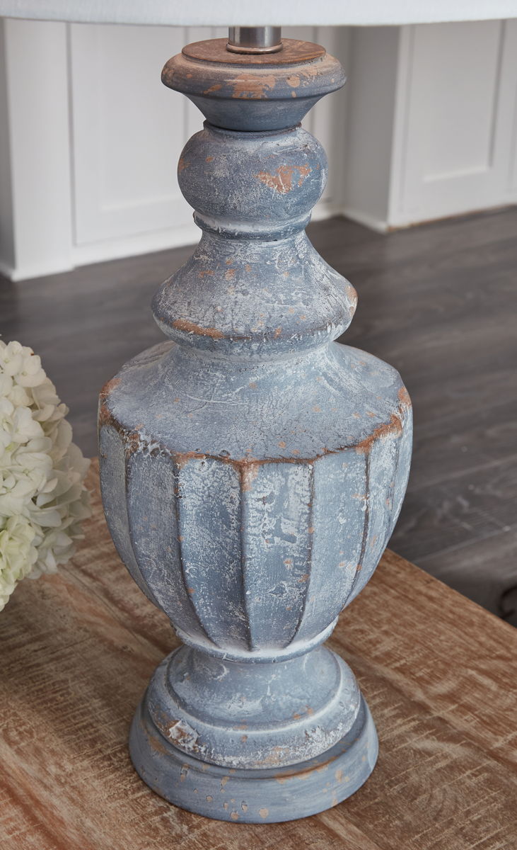 Cylerick - Terracotta Table Lamp - Antique Blue - Image 3